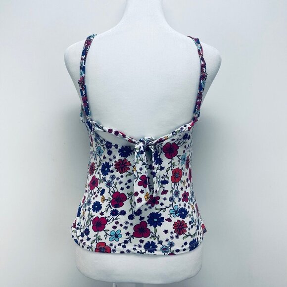 Liz Claiborne Floral Tankini Swimwear for Women Multicolor Size S - Picture 11 of 11
